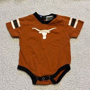 3-6 months Texas longhorns onesie